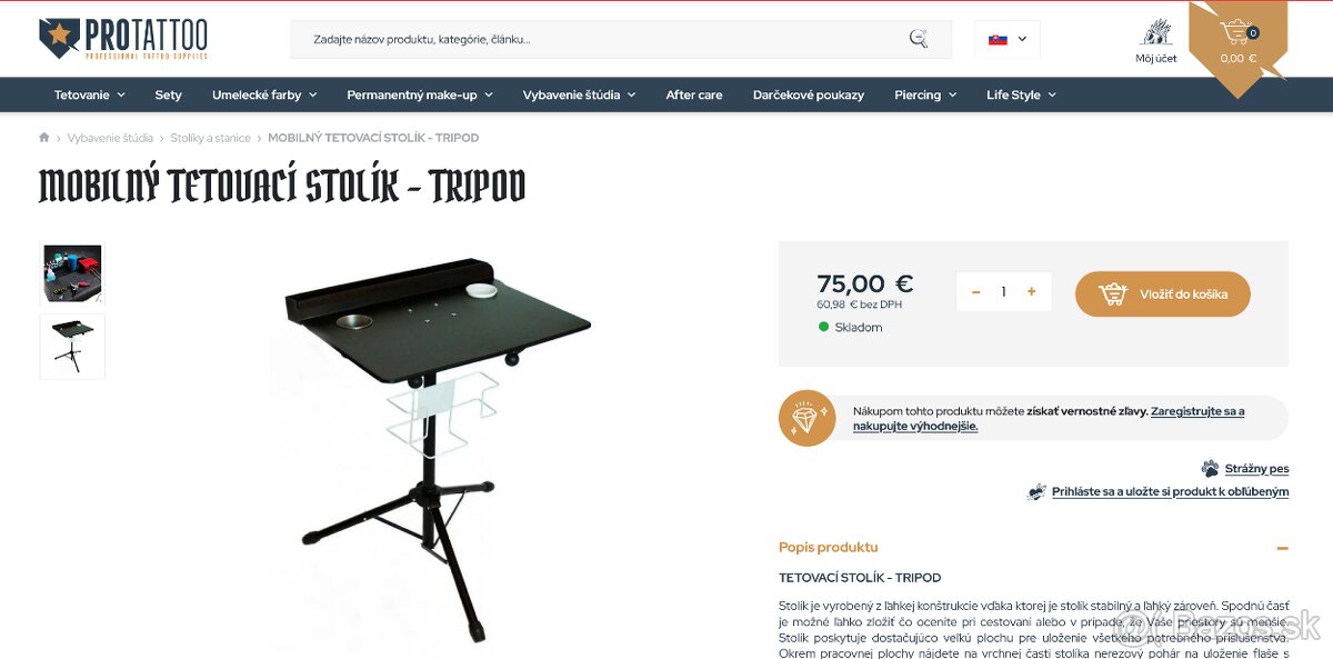 Tetovací stolík - tripod - 20