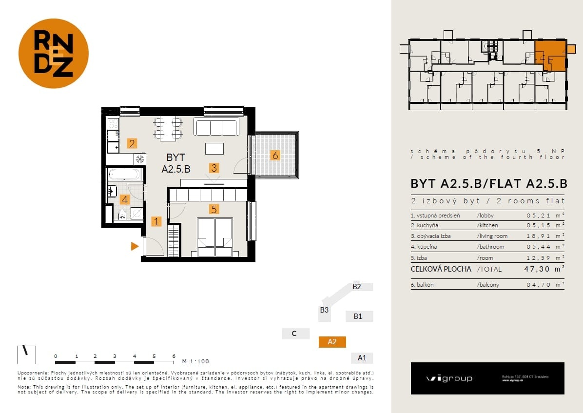2i byt, novostavba Rača, bez provízie RK - 20