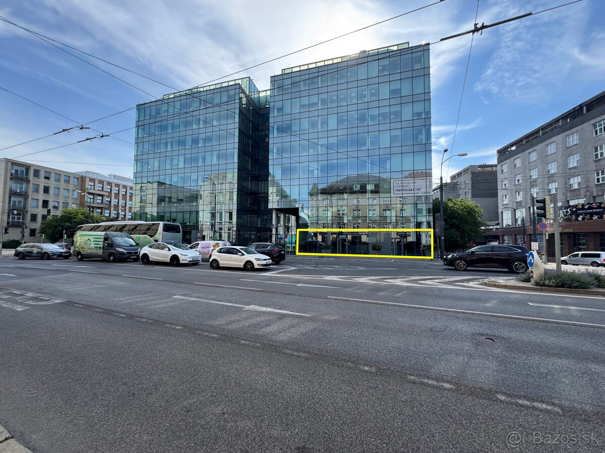 Prenájom rožného prízemného obchodného priestoru 241 m2 na p - 20
