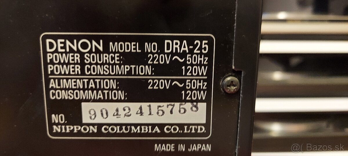 Predám receivery Denon - 20