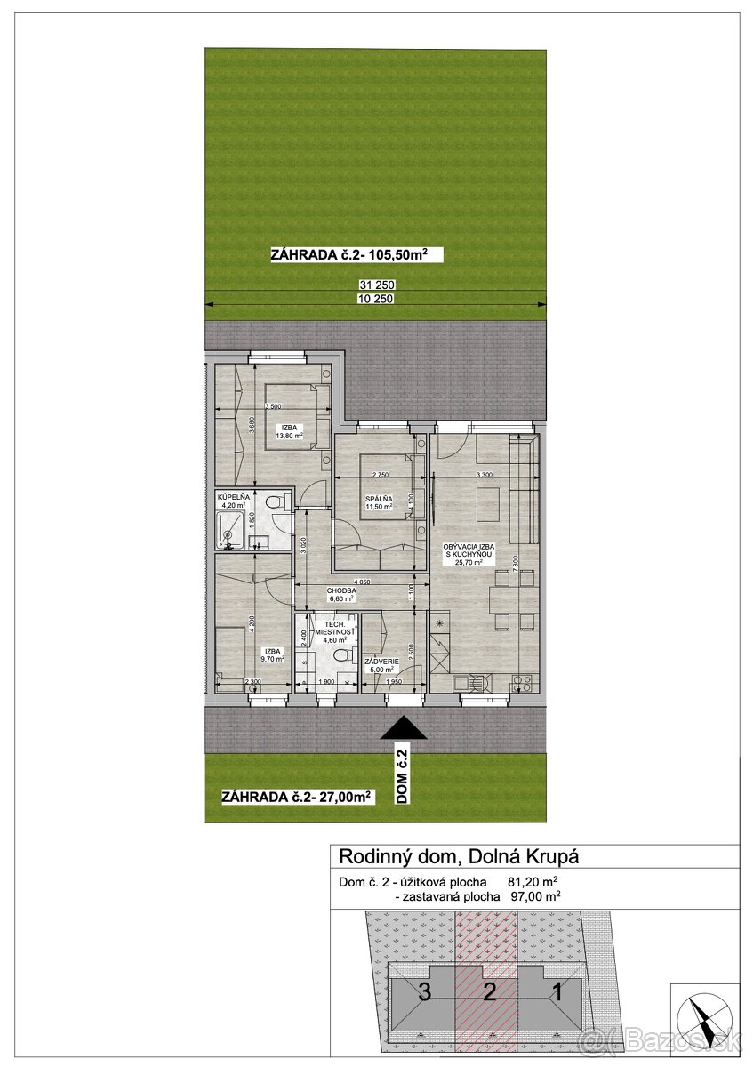 Predaj 4i RD v radovej zástavbe obec Dolná Krupá - 20