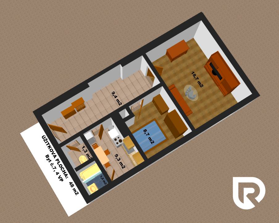 RADO | Dvojizbový byt v meste Holíč - 20