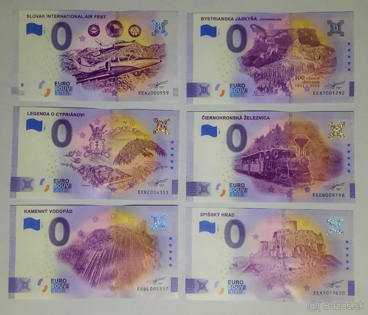 0€ / 0 euro suvenírová bankovka - 20