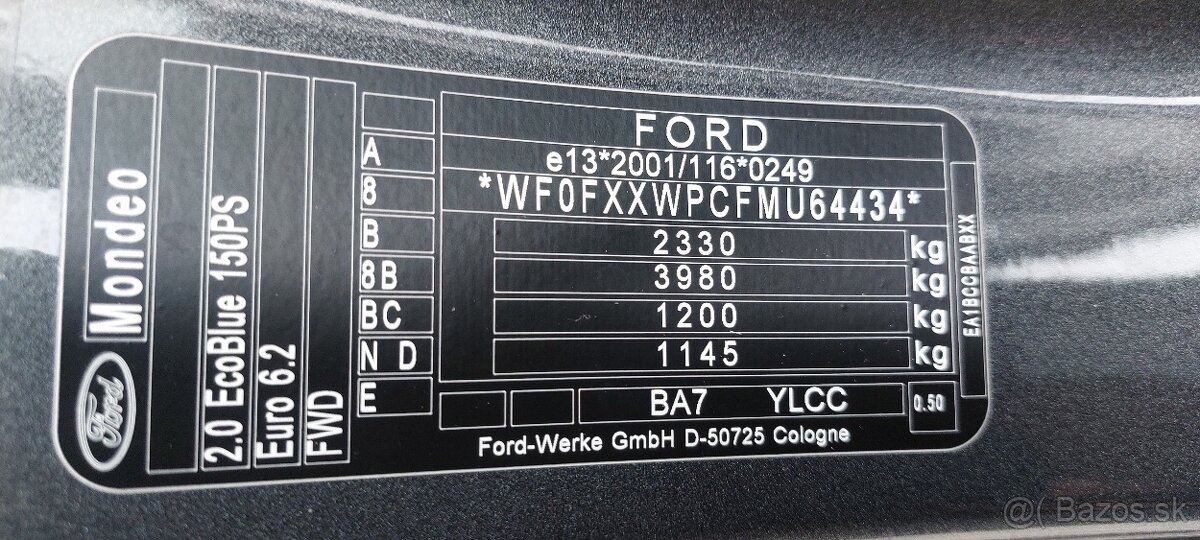 Ford Mondeo Combi 2.0 TDCi EcoBlue - 20