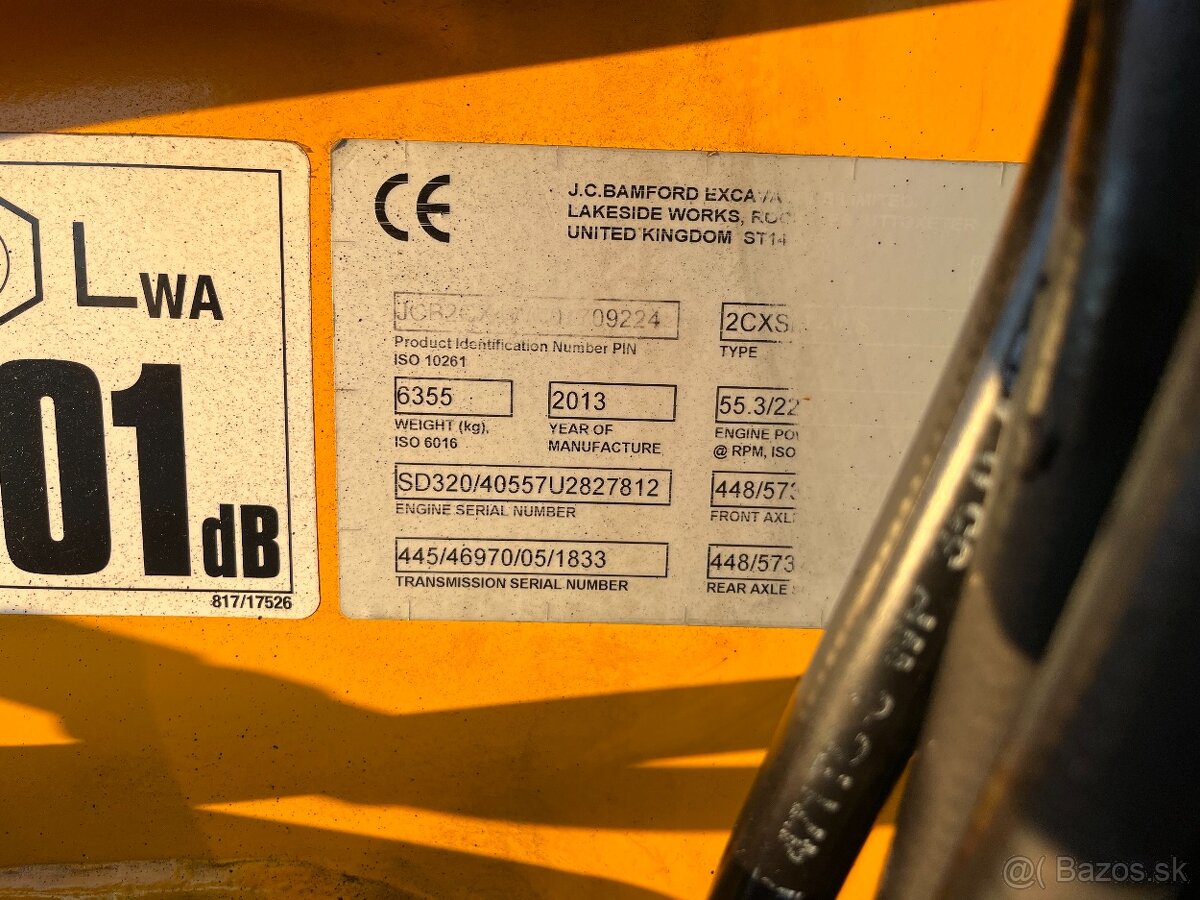 Rýpadlo-nakladač JCB 2CX Streetmaster, 3CX Compact - 20