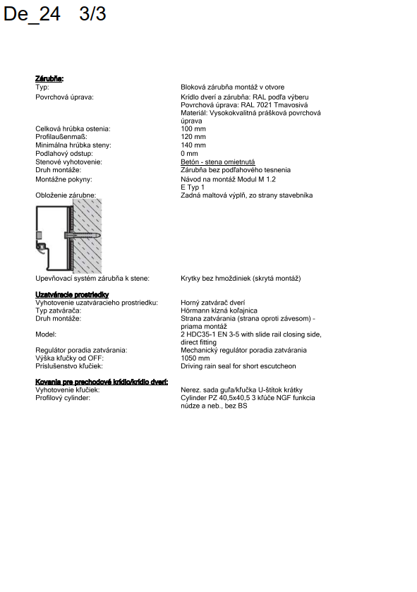 Oceľové dvere Hörmann - nové, nepoužité - 20