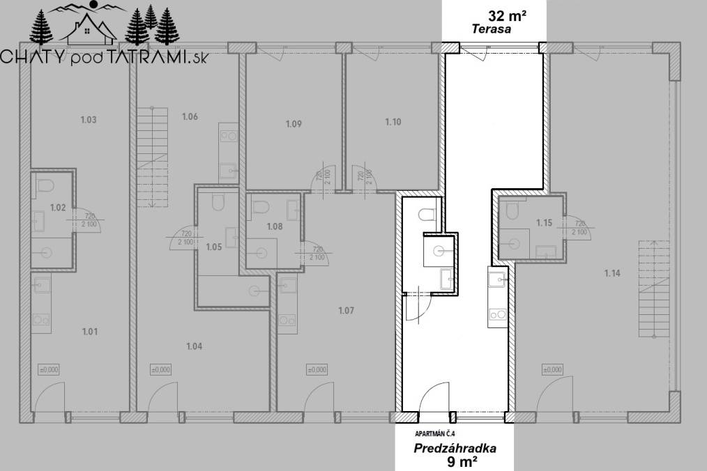 2i apartmán v rekreačnom komplexe s bazénom Nízke Tatry - 20