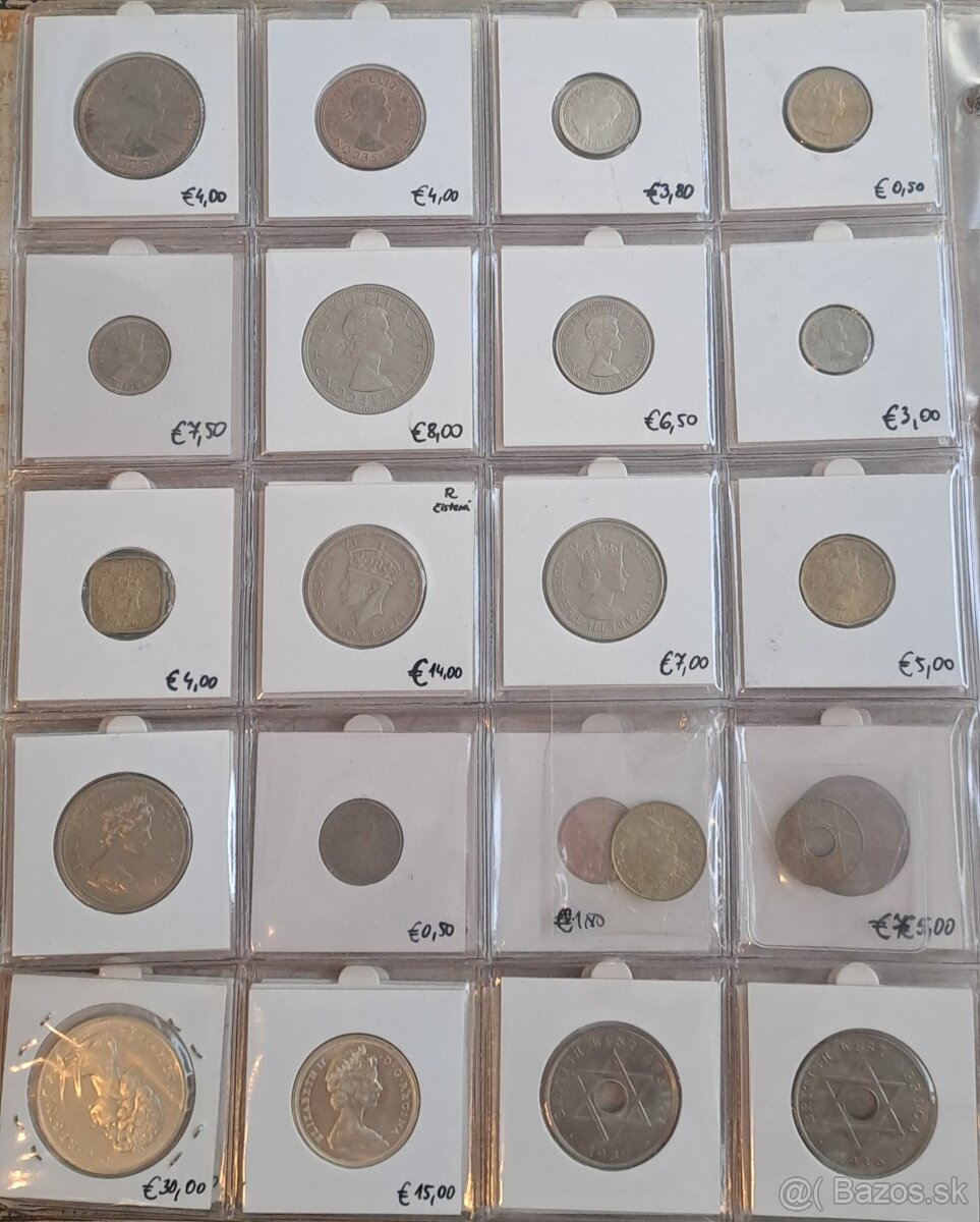 Predám rôzne svetové mince - 20
