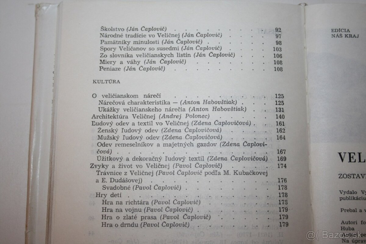 Pavol Čaplovič: VELIČNÁ 700 rokov trvania obce - 20