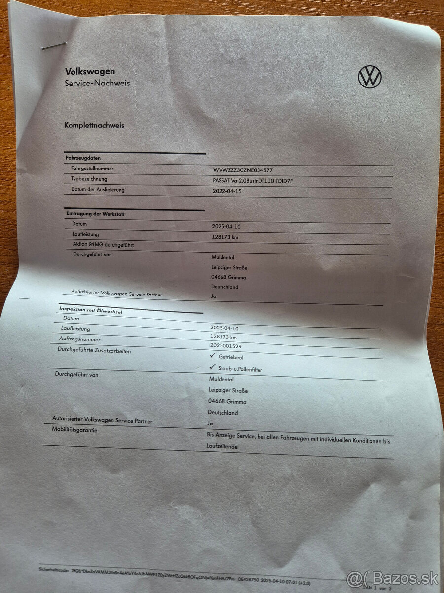 Volkswagen Passat Variant 2.0 TDI EVO Business DSG, 1.majite - 20