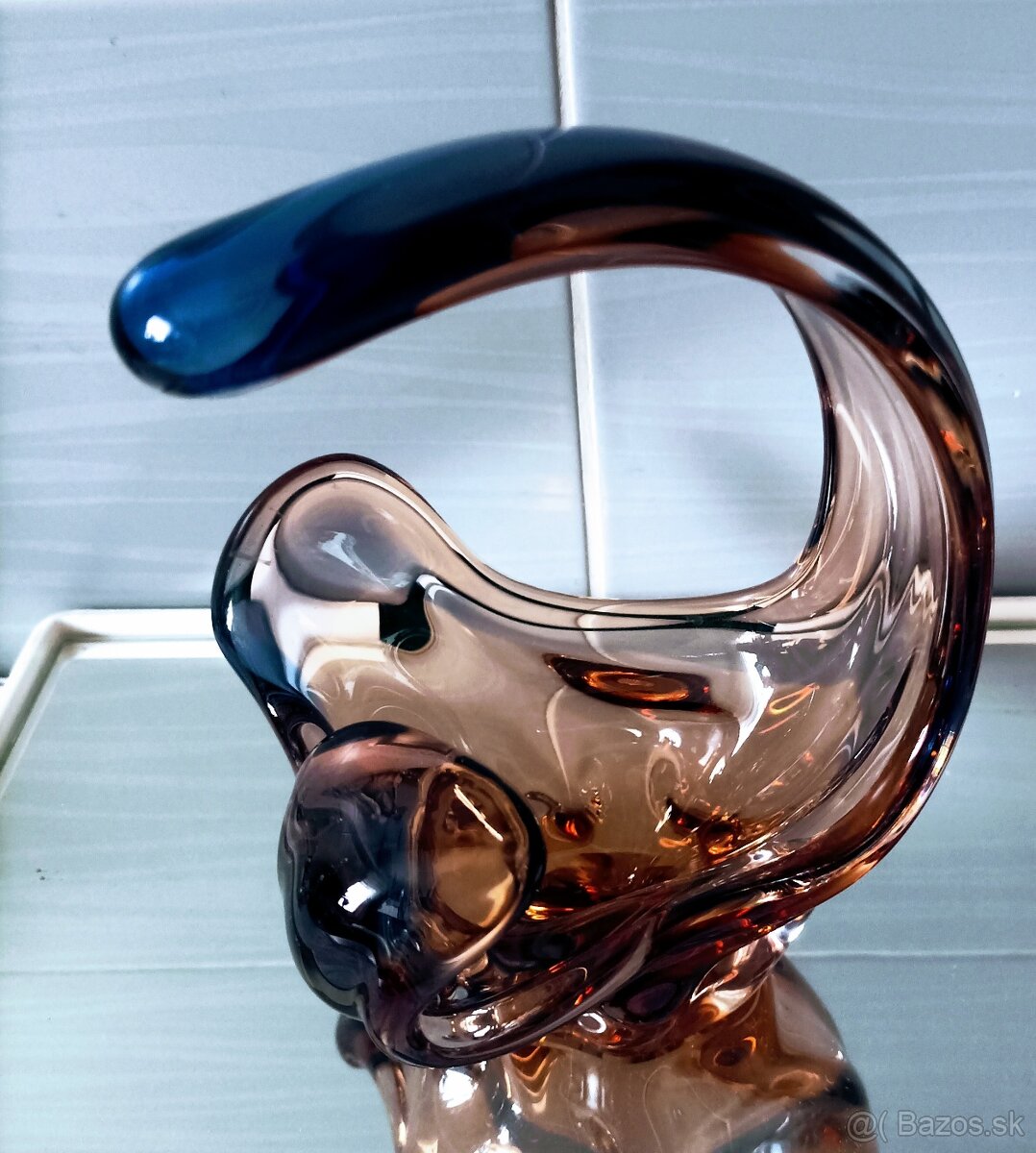 Hutné sklo - váza, popolník - 20