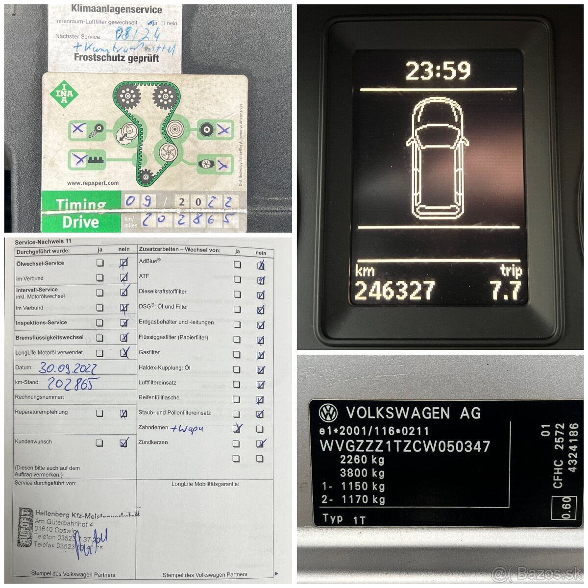 PREDAM VOLKSWAGEN TOURAN 2.0TDi 103kW 7 MIEST dovoz DE - 20