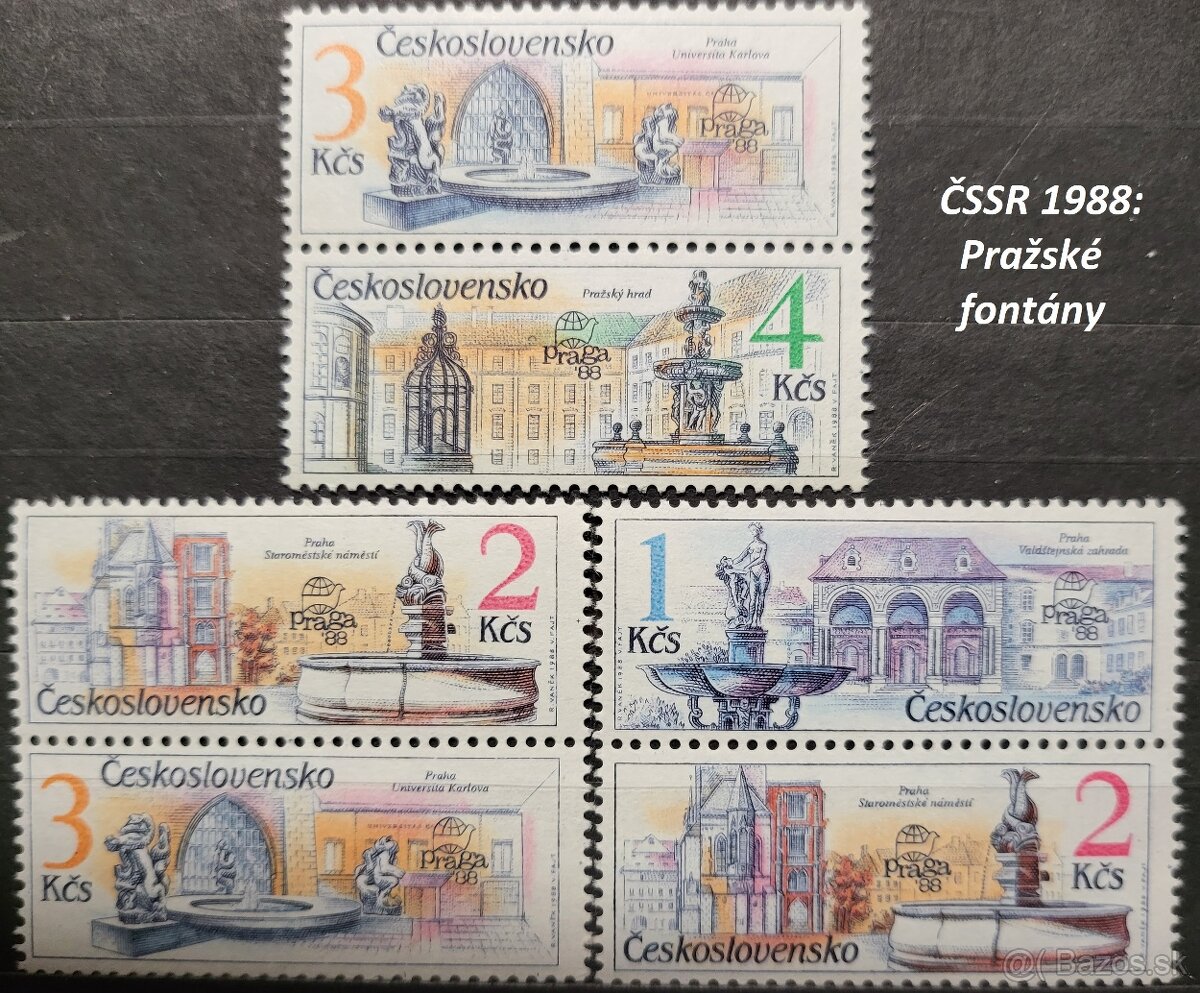 Poštové známky, filatelia: ČSR+ČSSR, slávne série B - 20