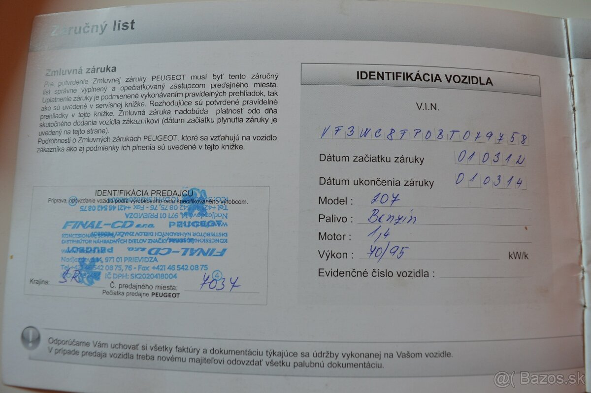 PEUGEOT 207 1,4 70kW M5 Slovenské - 20