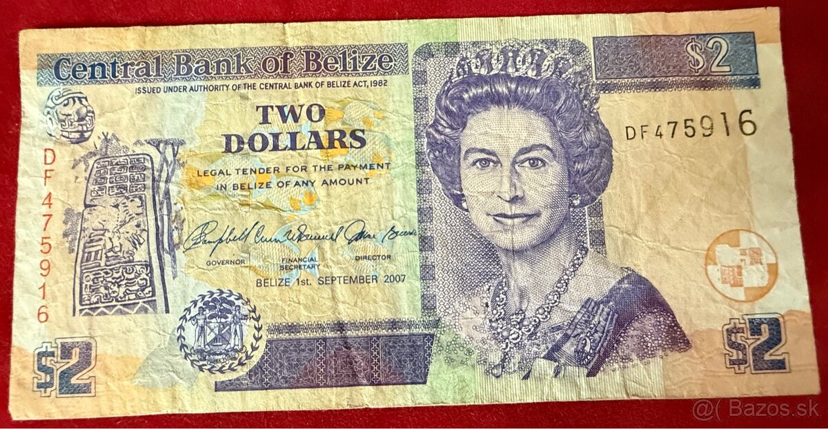 Staré bankovky Alžbeta II. rôzne krajiny - 20