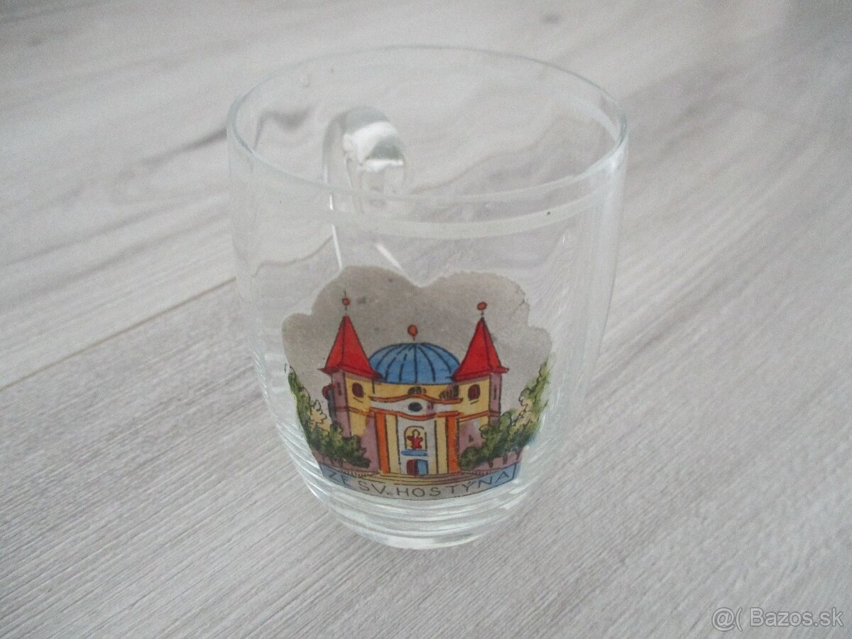 sadu troch starožitných sklenených pohárov - 20