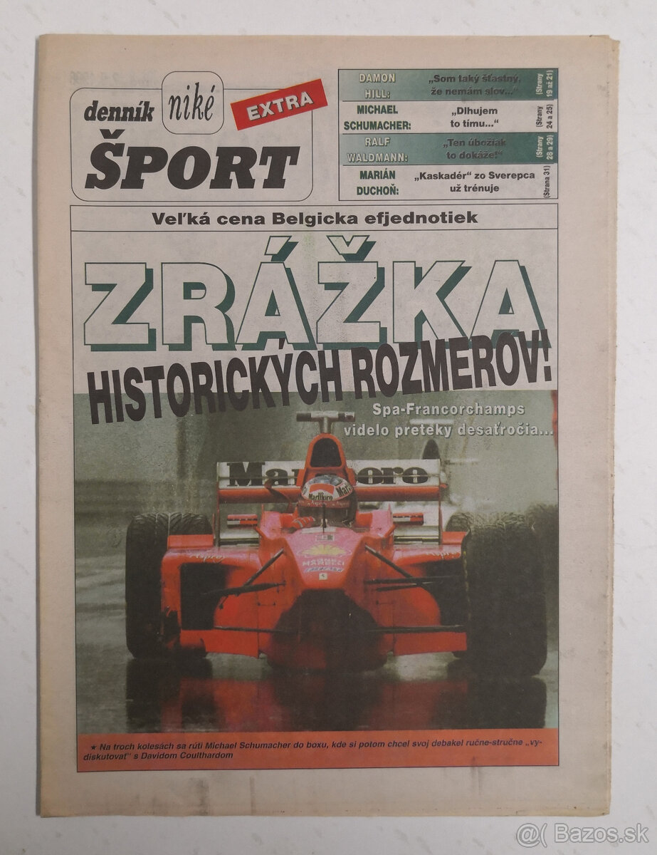 Staré noviny Denník Šport 3 - 20