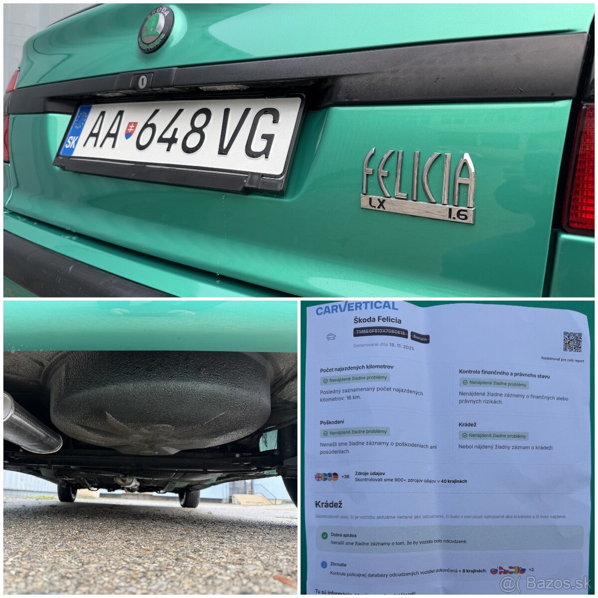 Skoda Felicia 1,6 55kw 10/1999 2x airbag,servo,centrál - 20