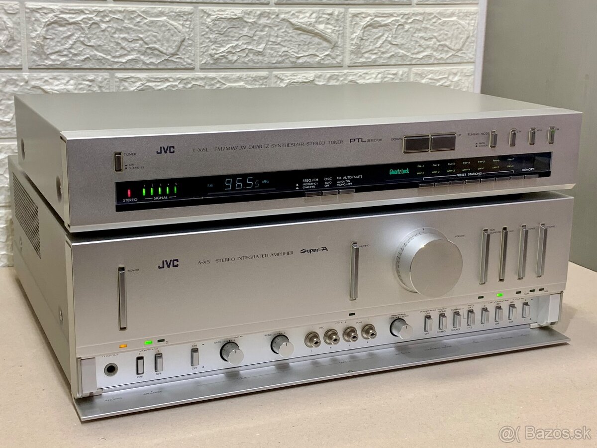 JVC A-X5 …. Stereo zosilovač. JVC T-X6L … stereo tuner - 20