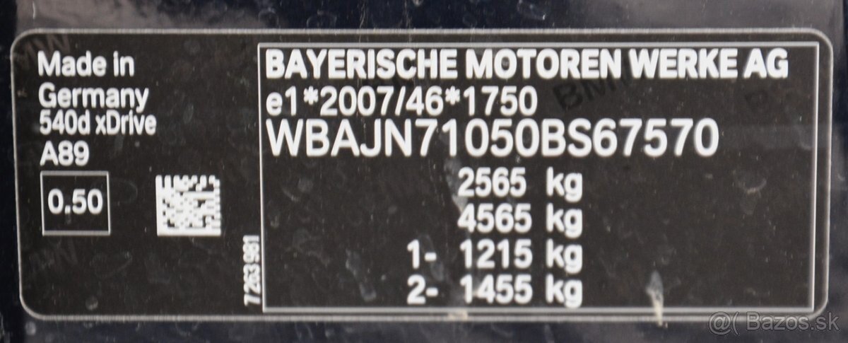 BMW rad 5 Touring 2019 3.00 D 540x drive - 20
