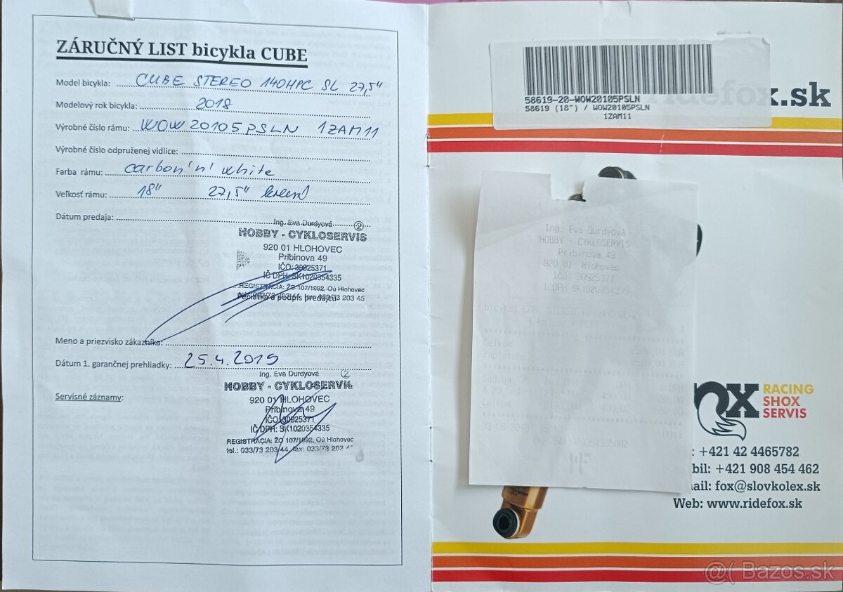 CUBE STEREO 140HPC SL 27,5" - 20