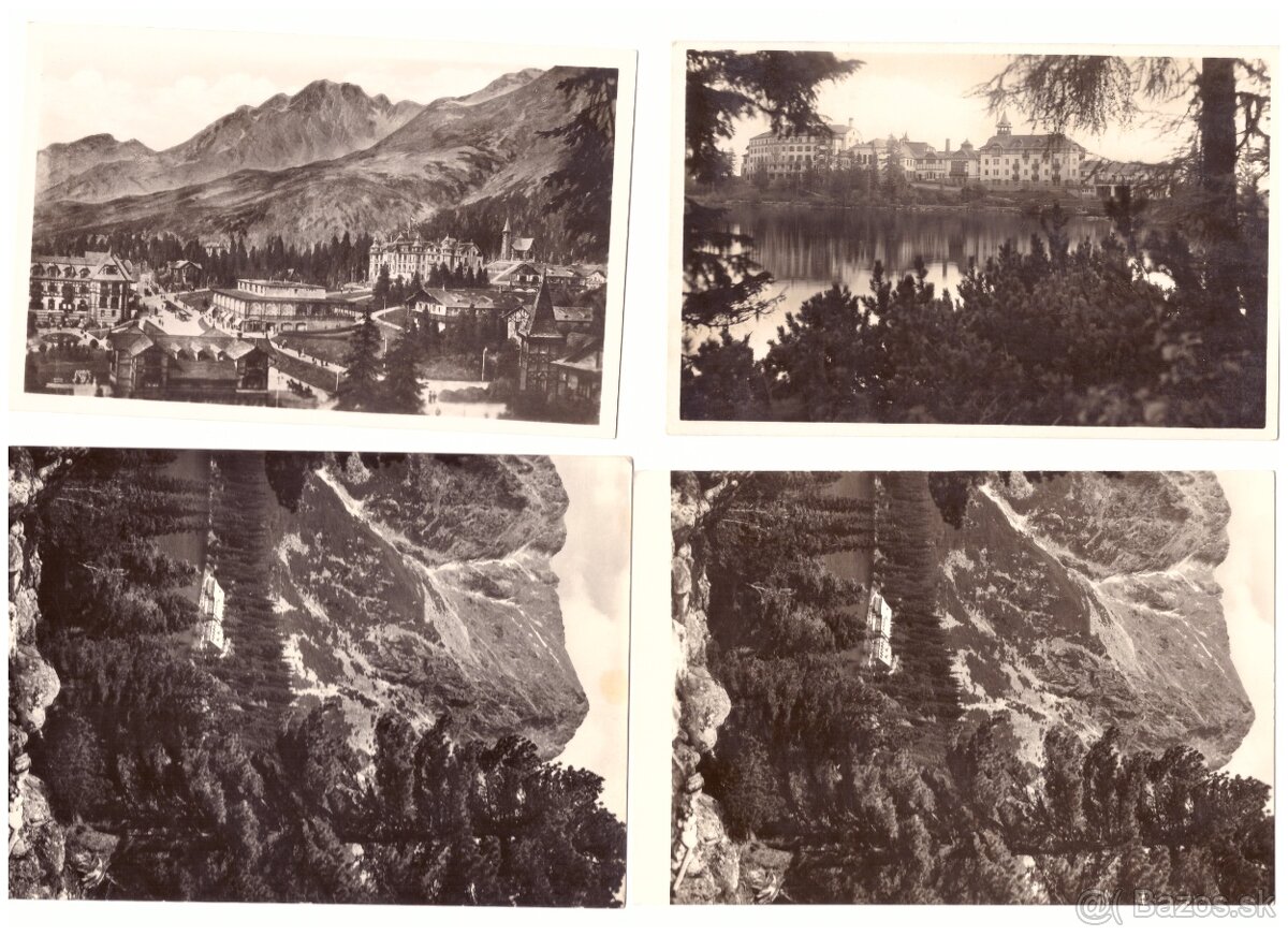 Pohľadnice Vysoké Tatry čienobiele - 20