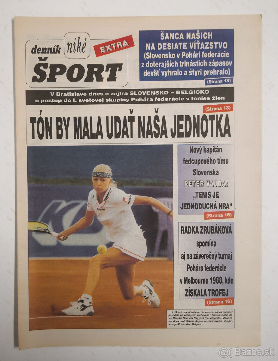 Staré noviny Denník Šport 2 - 20