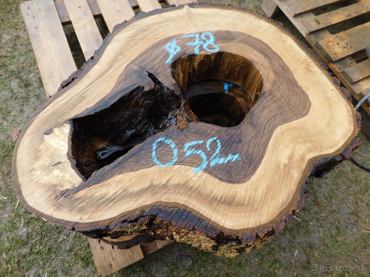 Atypické a nadrozmerné fošne a koláče, orechové drevo - 20