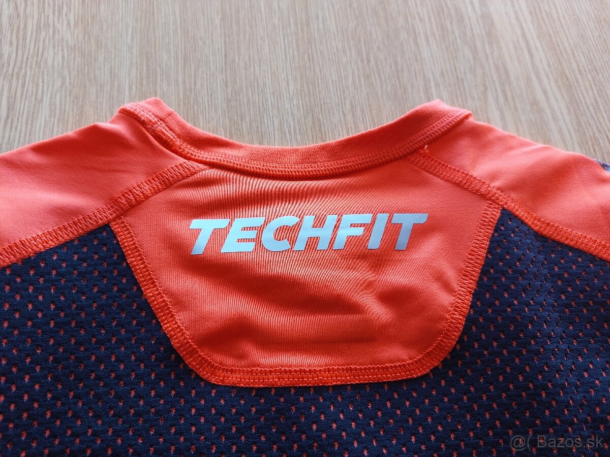 Nové kompresné tričká Adidas TECHFIT (M/L) – Modré/Oranžové - 20
