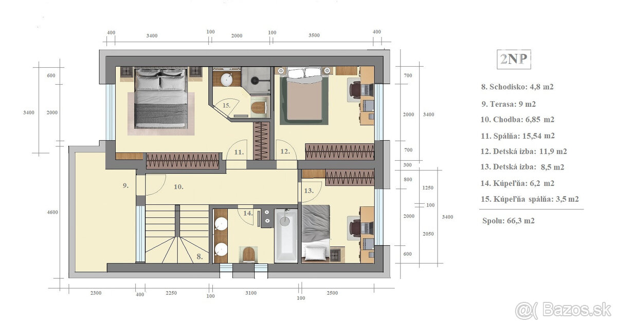 5 izb.RD+4 ár.pozemok, nová kvalitná rek.,Jazdecká ul, Sever - 20