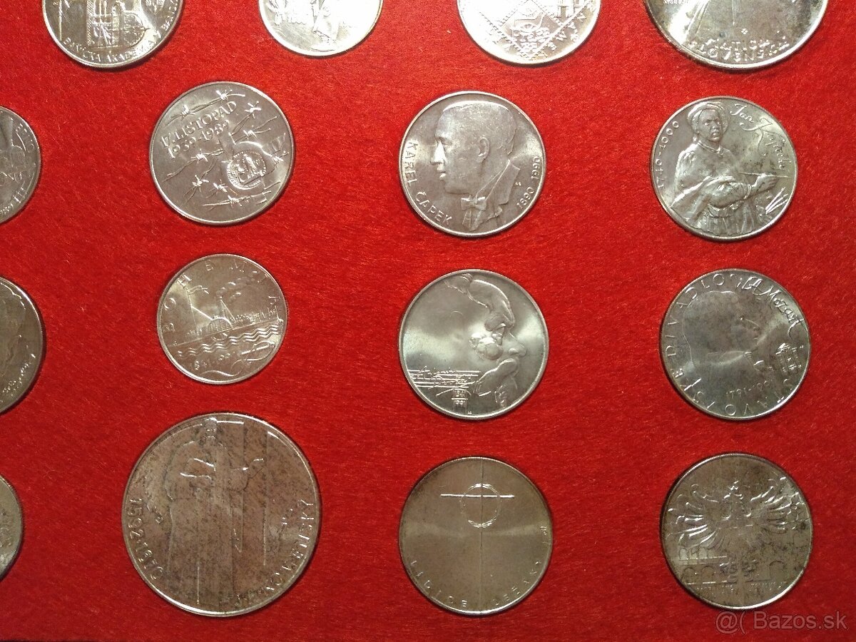 Sada Československých Strieborných mincí 1928-1992 - 20