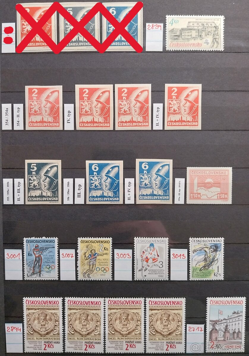 Známky ČESKOSLOVENSKO – 1 - 20