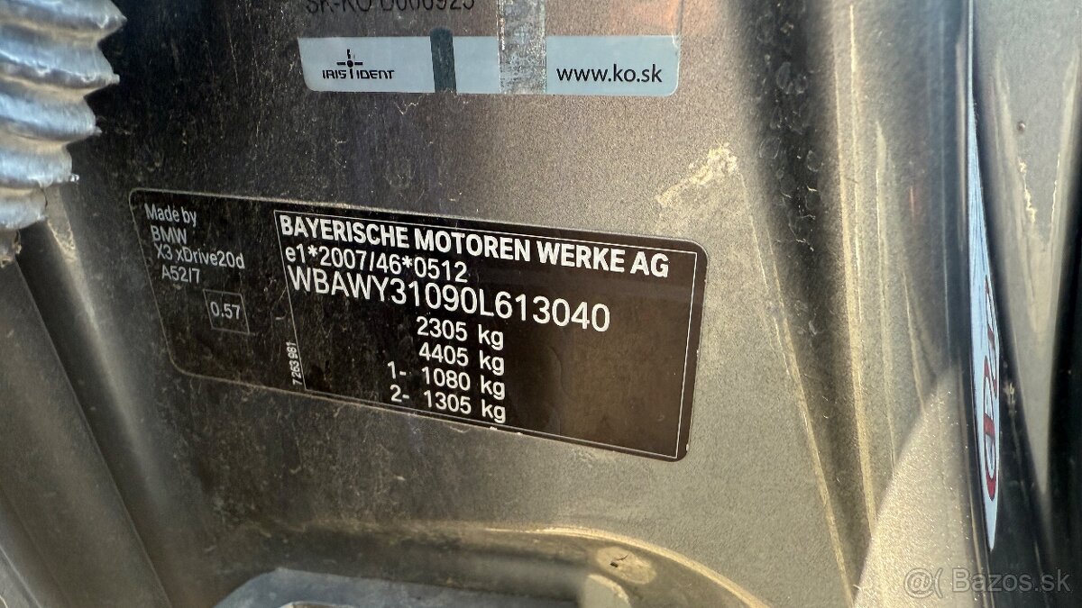 BMW X3 2,0D 4X4, 6M - 20