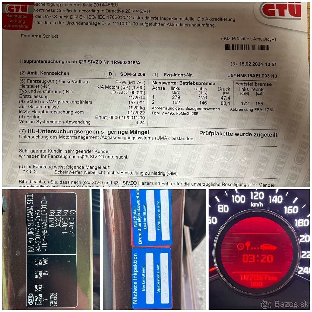 PREDÁM KIA CEED 1,6CRDi 94kW 16V Combi dovoz DE - 20