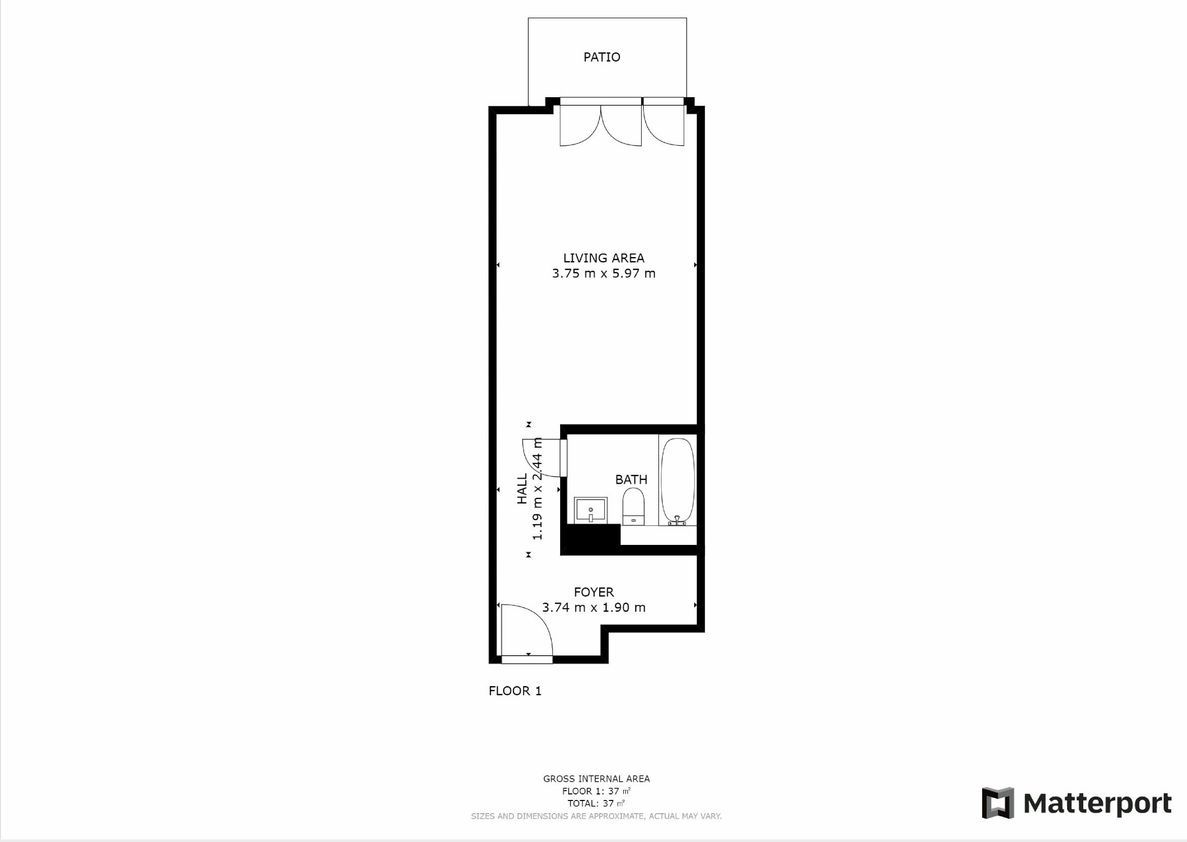 1- izb. byt s predzáhradkou v 1. etape projektu Kamence, Kys - 20