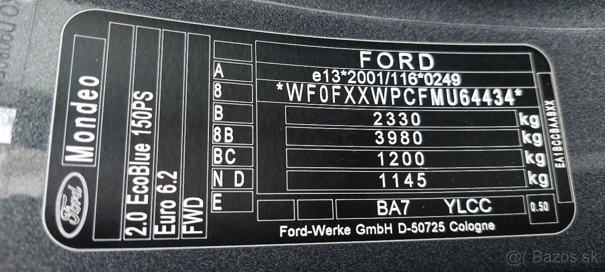 Ford Mondeo Combi 2.0 TDCi EcoBlue - 20