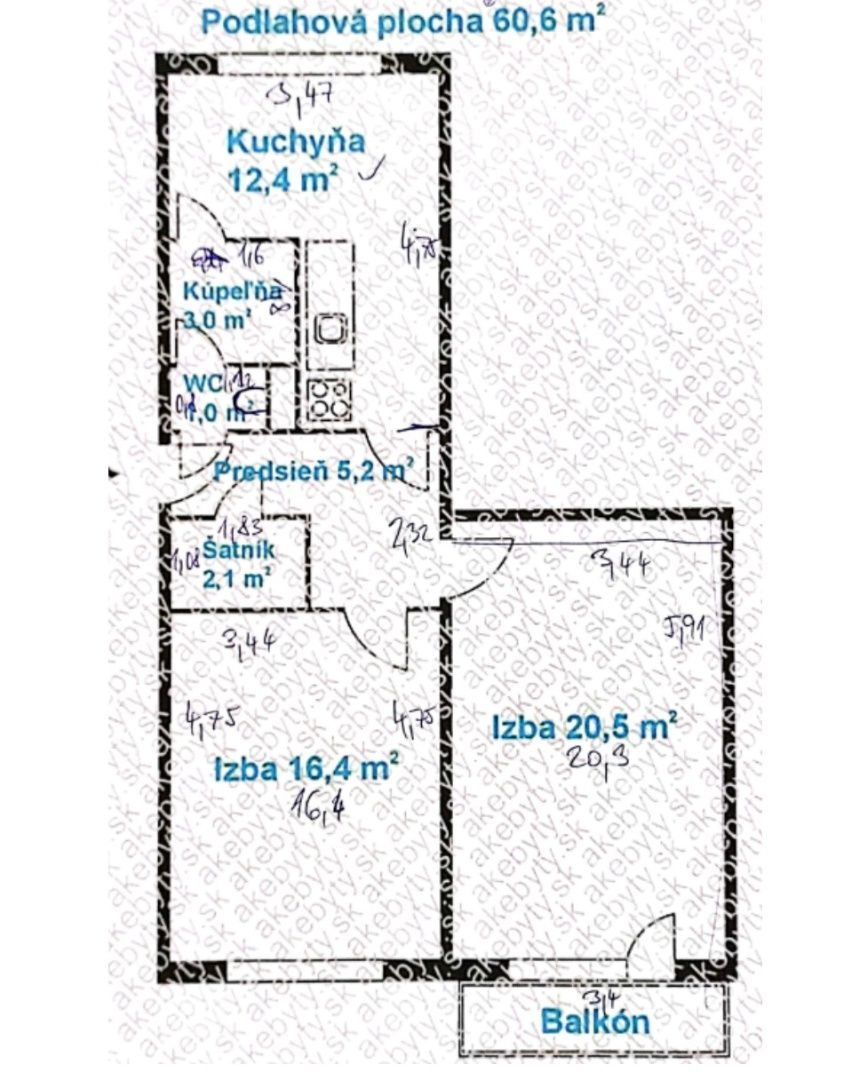 Na prenájom priestranný 2-izbový byt, Bratislava – Ružinov - 20