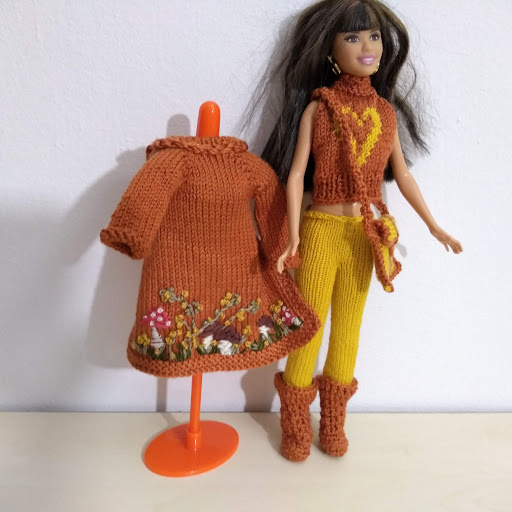 Kožuch plášť rolák na babiky barbie všetky rainbow high ken - 20