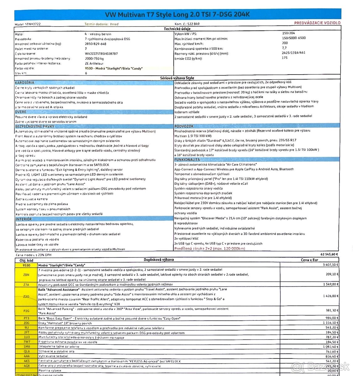 VOLKSWAGEN T7 Multivan Style Long 2,0tsi - 20