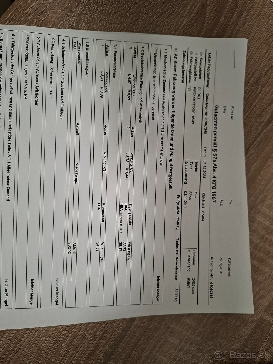 Ford Transit 2,4D 103KW 4X4 - 2 ks - 20