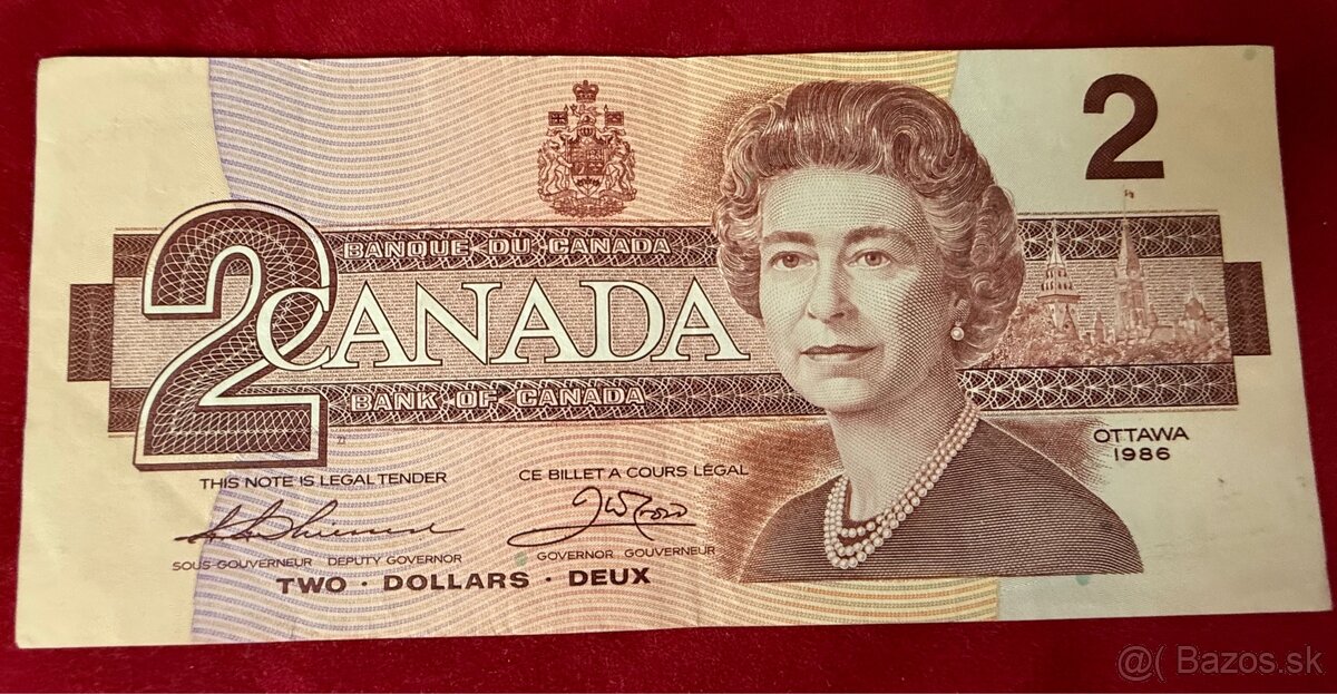 Staré bankovky Alžbeta II. rôzne krajiny - 20