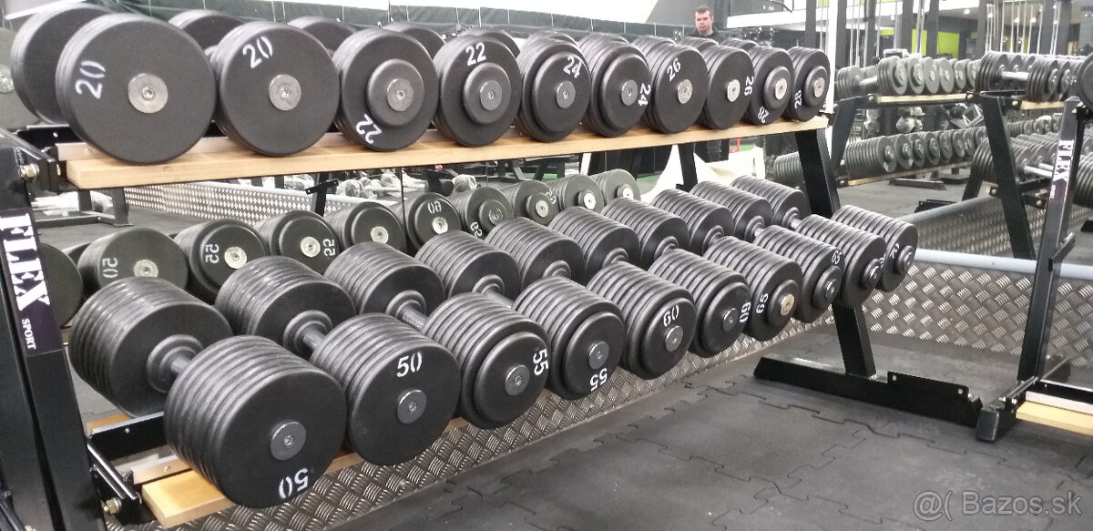 Profi pevné jednoruční činky 2 - 100kg NOVÉ - 20