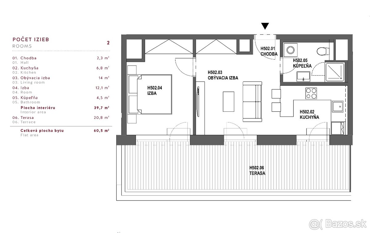 BA Staré mesto - VYDRICA - LUXUSNÝ 2i BYT v novostavbe, 60 m - 20