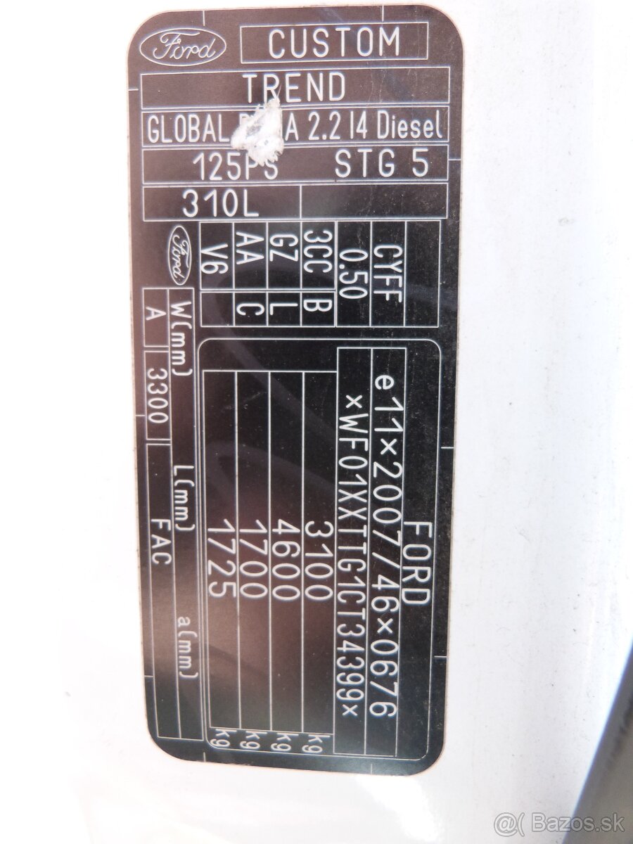 Ford Transit Custom 2.2 TDCi Ambiente L2H1 T310 125k - 20