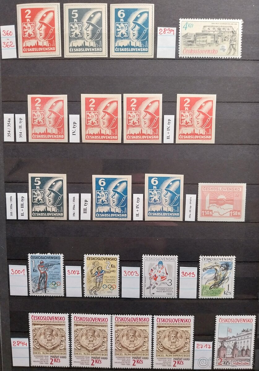 Známky ČSR – 1 - 20