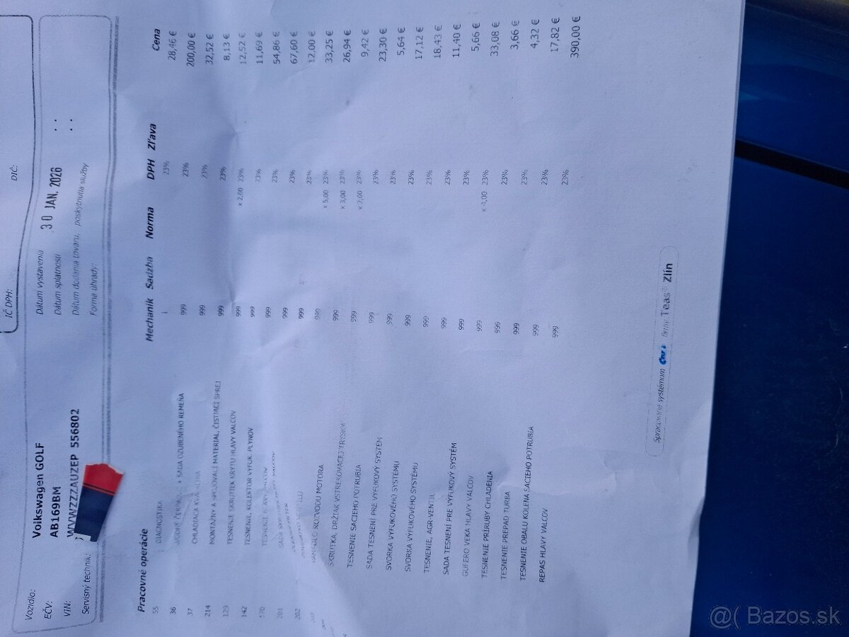 Predam VW Golf 7 Combi, 1,6 TDI - 20