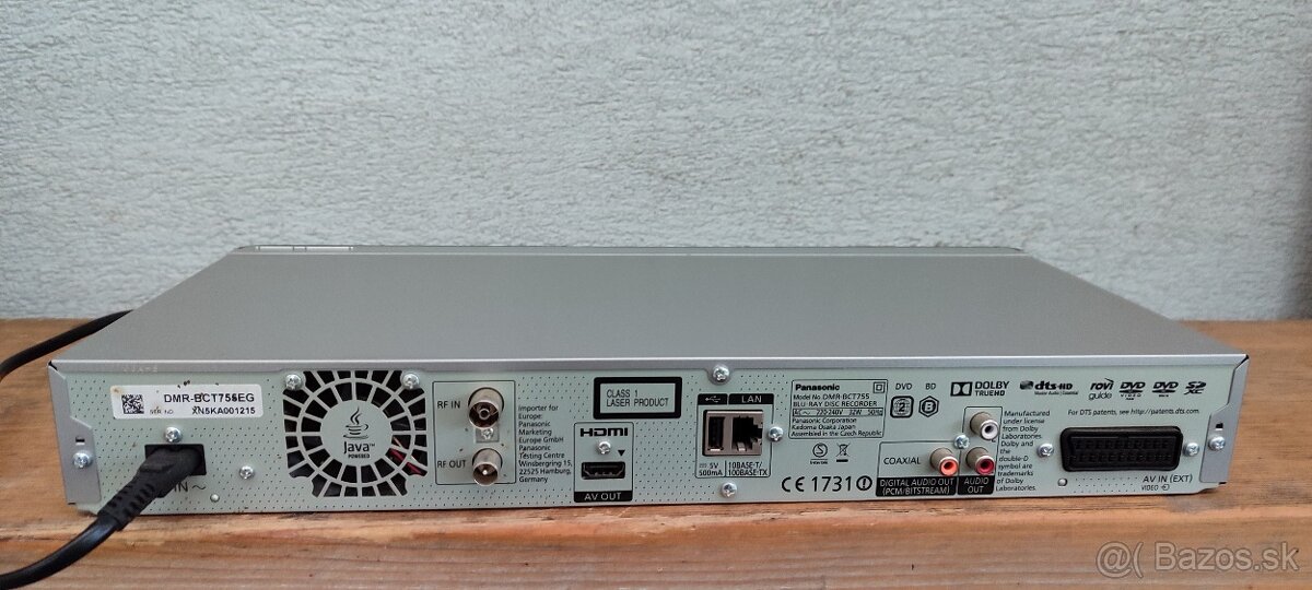 Blu ray rekordér PANASONIC DMR BCT755 - 20