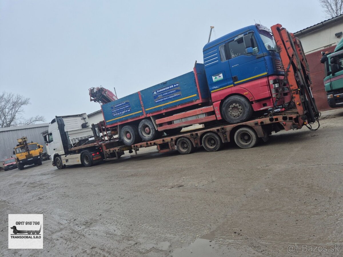 🚛‼️ PREPRAVA STROJOV PODVALNÍKOM KN + 18t NAVIJÁK - 20