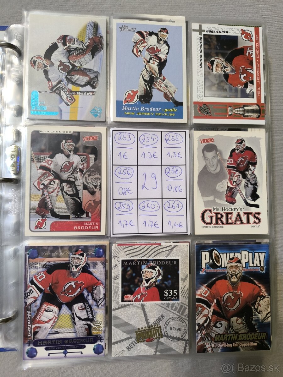 Hokejové kartičky - Martin Brodeur 1 - 20