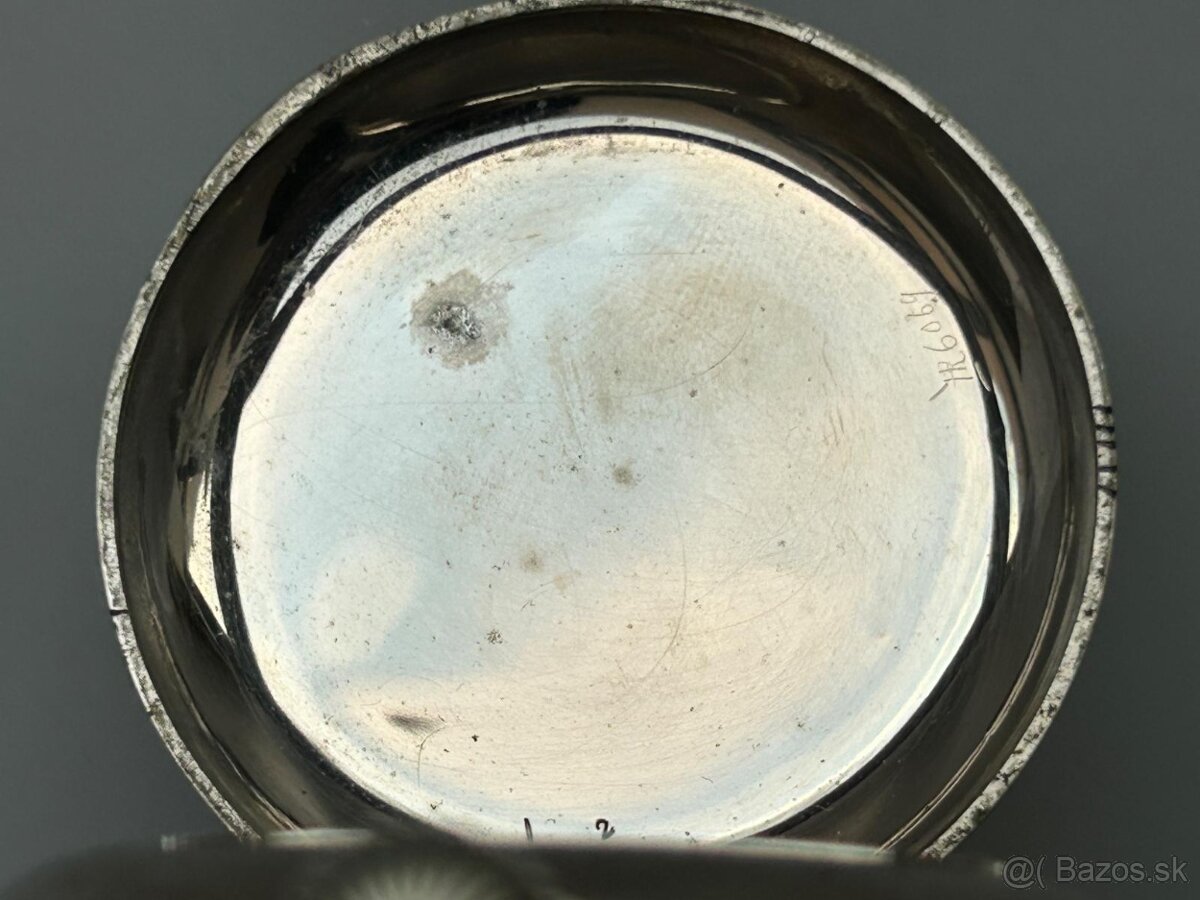 Velké 66 mm, 202 g těžké staré železniční hodinky s lokomoti - 20